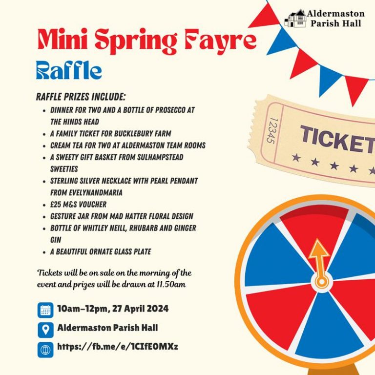 2024 Mini Spring Fayre – Aldermaston Parish Hall
